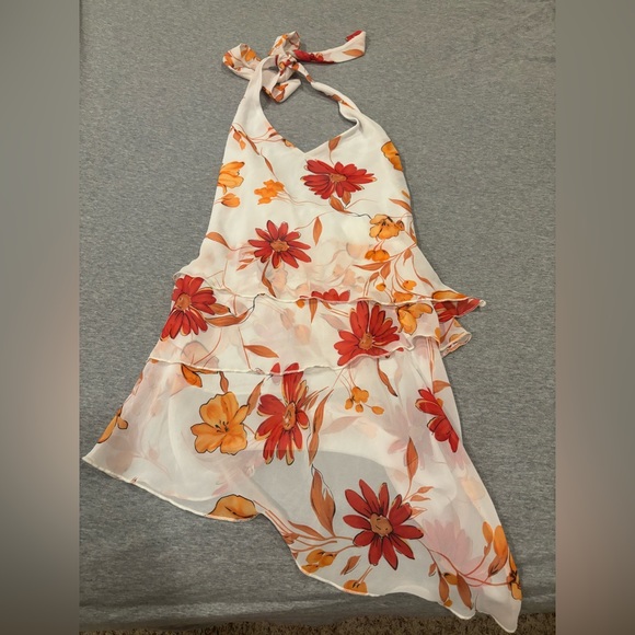 Floral Halter Dress/ Top - Picture 3 of 3